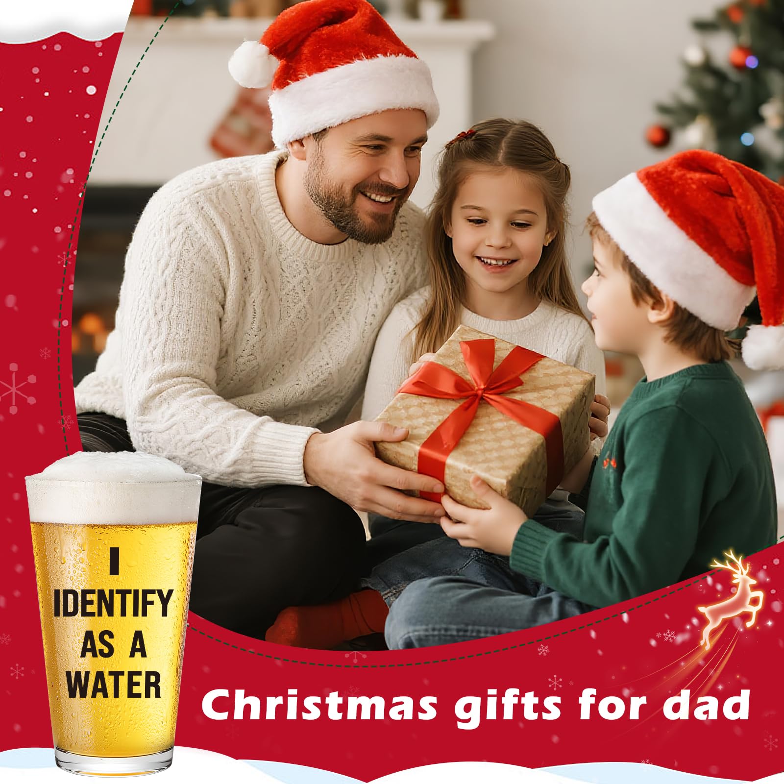OCCdesign Funny beer glass engraving for Christmas gag gifts and party laughs