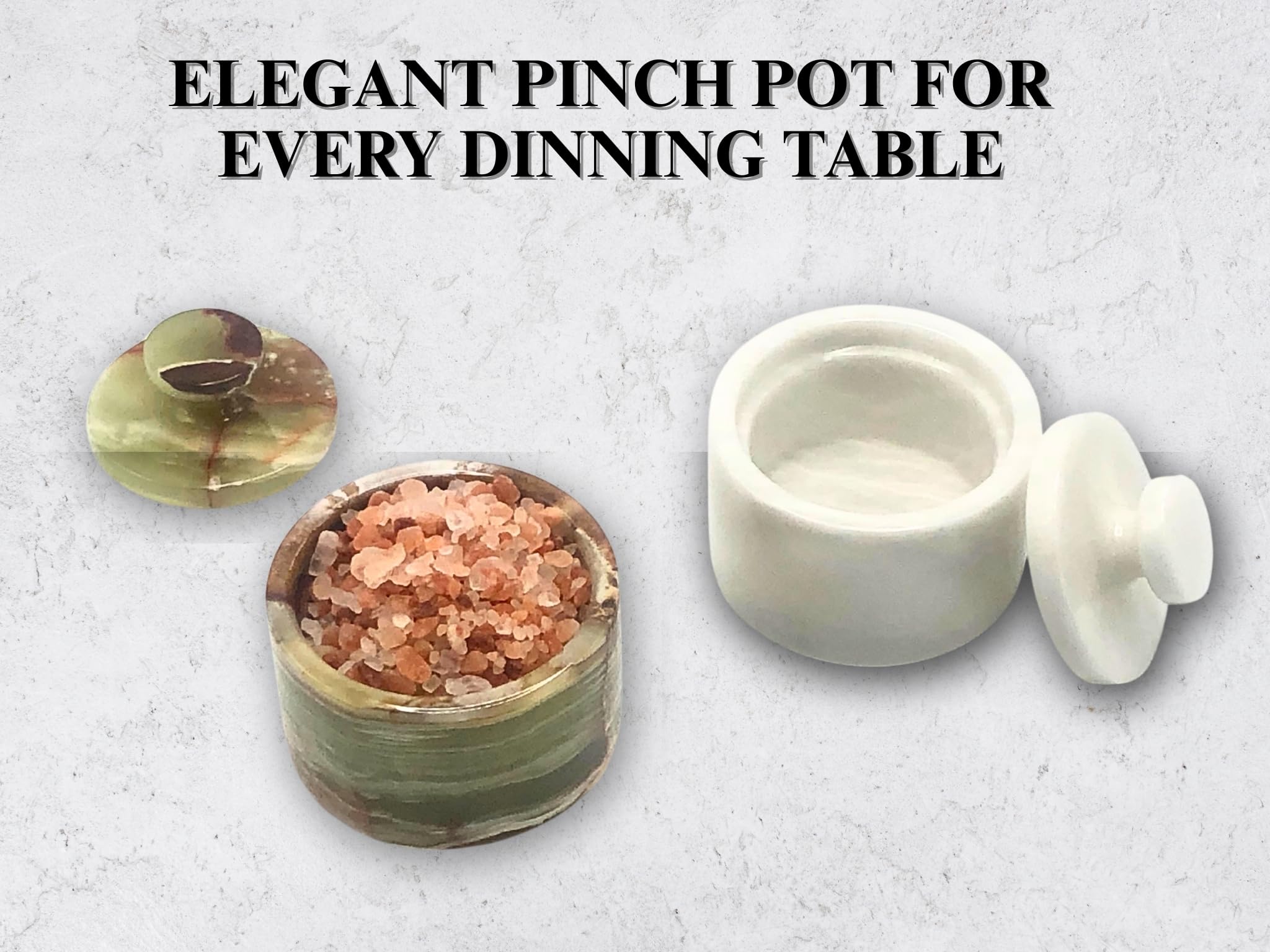 OceanicX marble salt cellar with lid seal demonstrates moisture protection