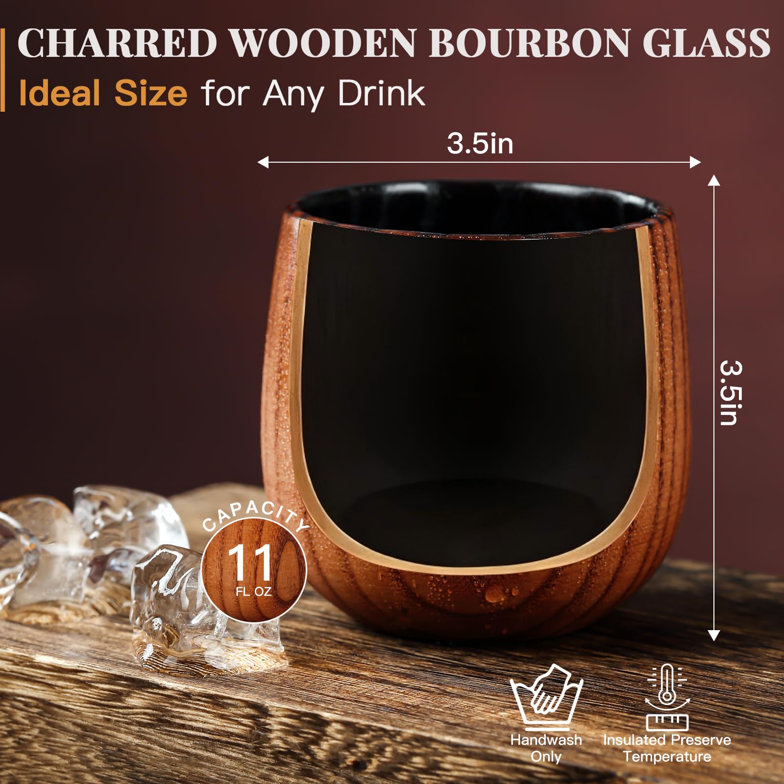Ocelamior charred inner wall aroma highlights smoky notes when pouring whiskey.