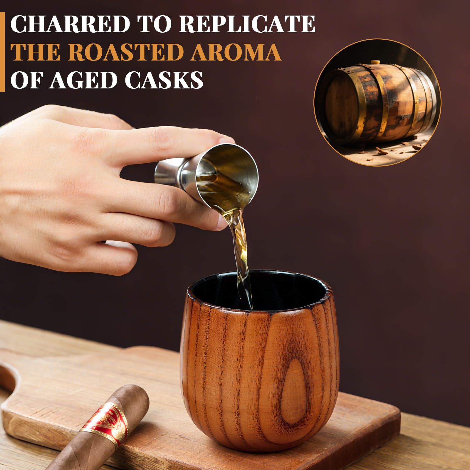 Ocelamior stainless steel whiskey stones chill without dilution for purer flavors.