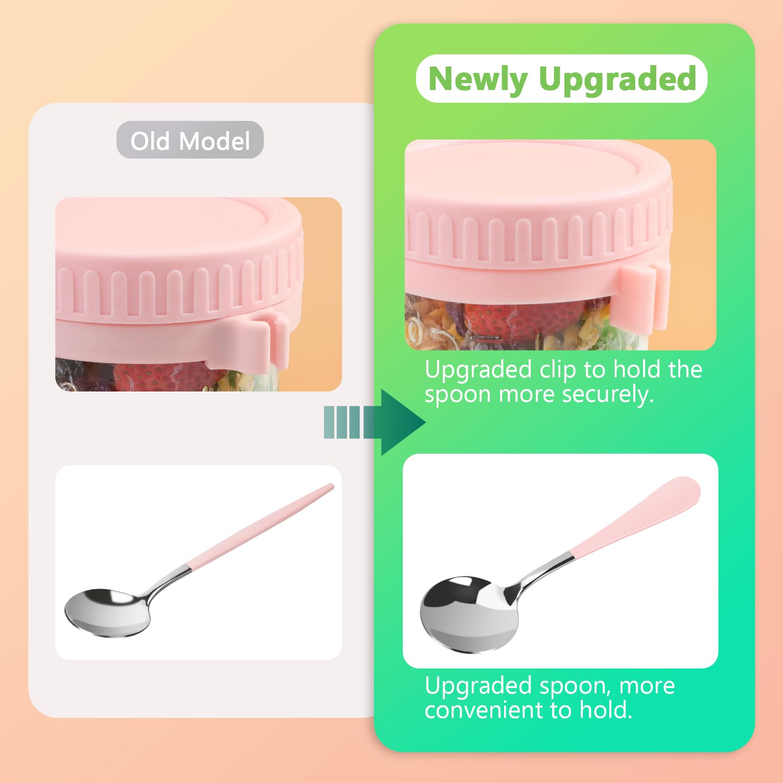 OcePor 16oz glass jars show contents at a glance with a wide mouth for easy filling.