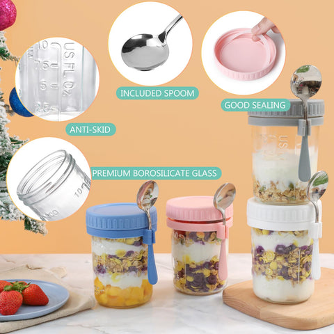 OcePor colorful jars in six colors to inspire varied meal ideas