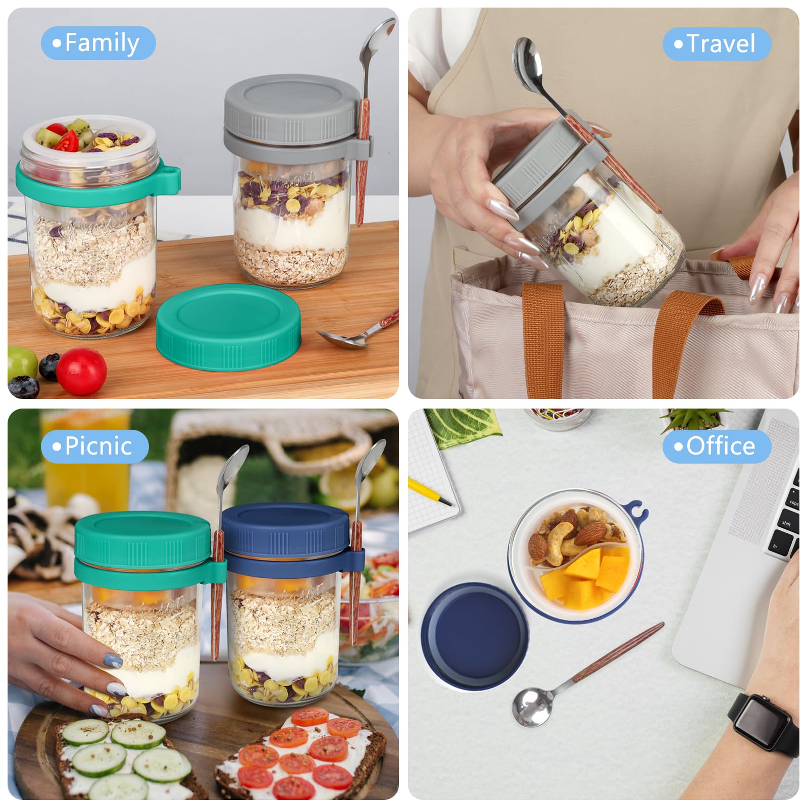 OcePor jars are dishwasher safe and refrigerator safe for easy care.