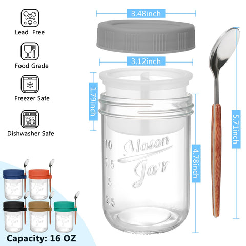 OcePor glass jar wide-mouth design enables effortless filling and cleaning.