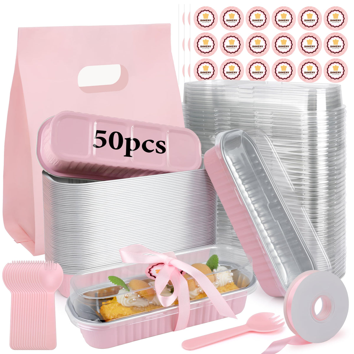 OcePor mini loaf pans with lids in a complete pack for portioned servings.