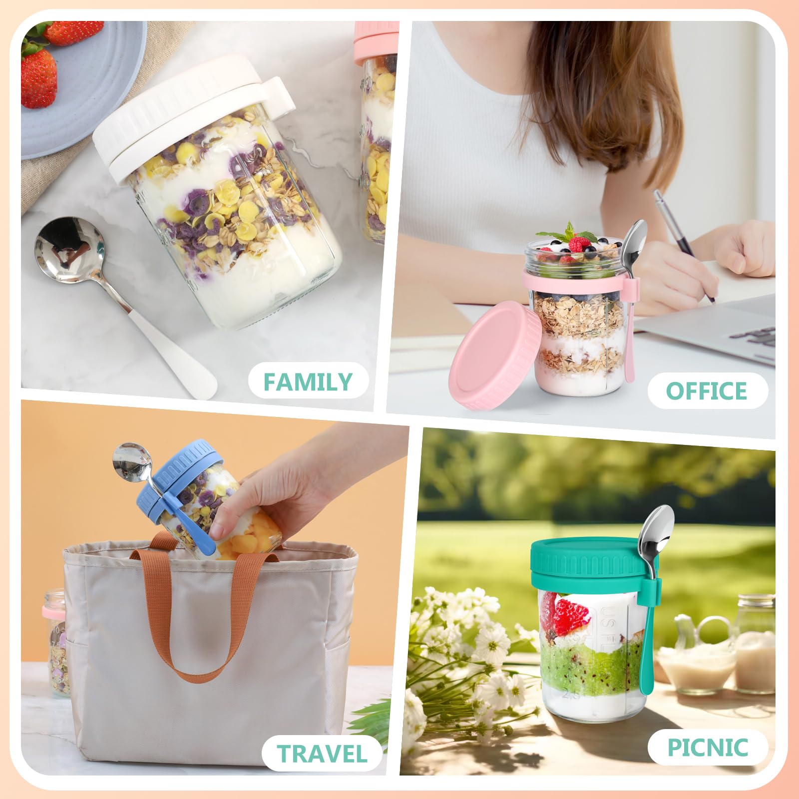 OcePor portable jars fit backpacks and lunch bags for on-the-go meals.