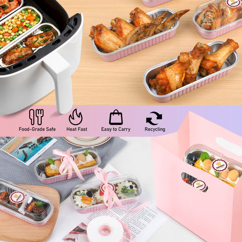 Thick aluminum foil pans by OcePor for even heat and durable bakeware.