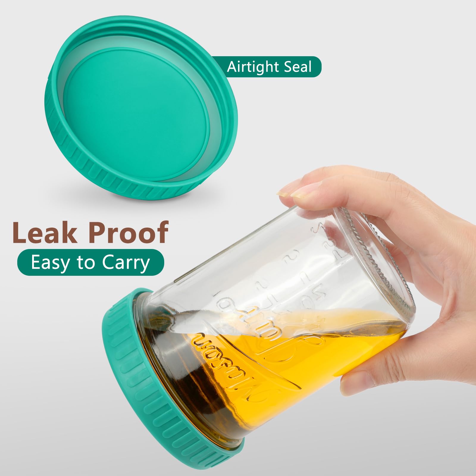 OcePor wide-mouth 16oz jar for simple filling and cleaning.