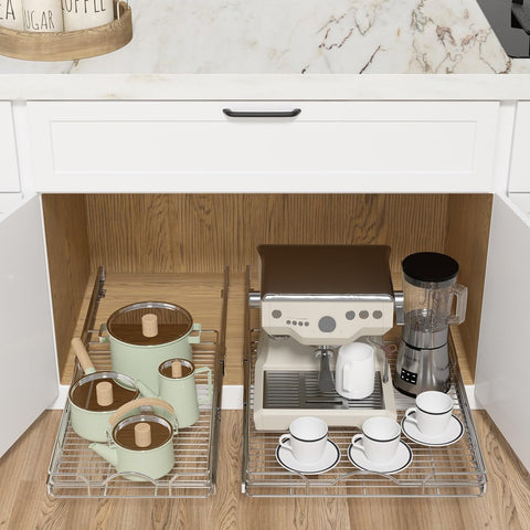 OCG bottom mount design supports sturdy storage inside base cabinets.