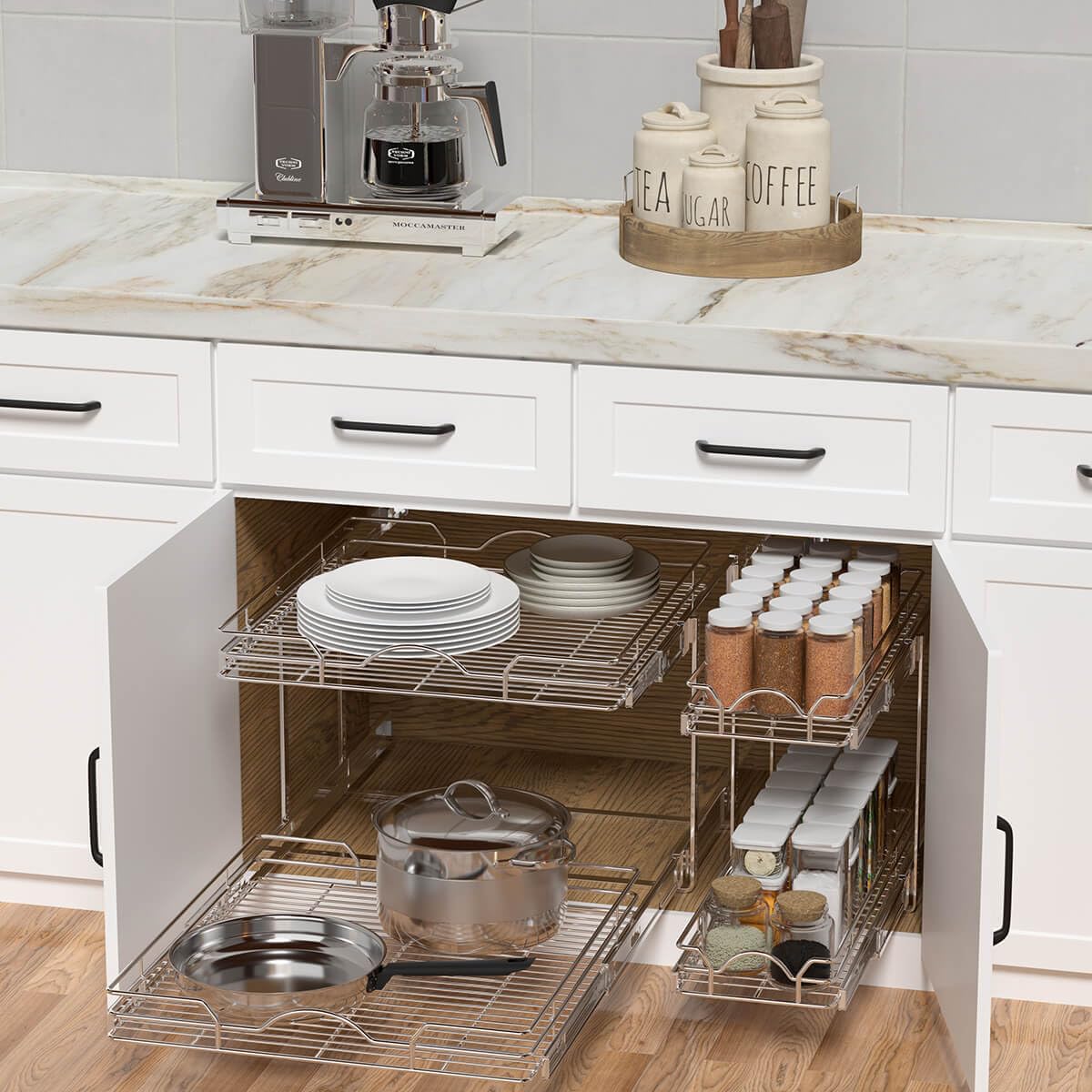 OCG interior width guideline of 16.5 inches ensures fit in cabinetry