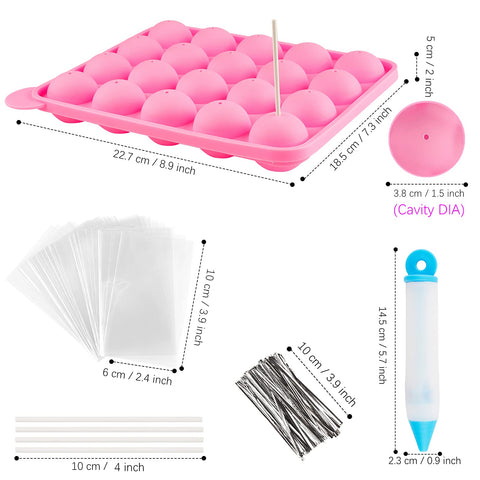 Ocmoiy decorating pen and tips for creative cake pop designs.