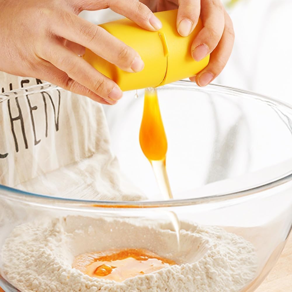 OCPBGMS egg cracker handles raw eggs with stable, mess-free cracks.