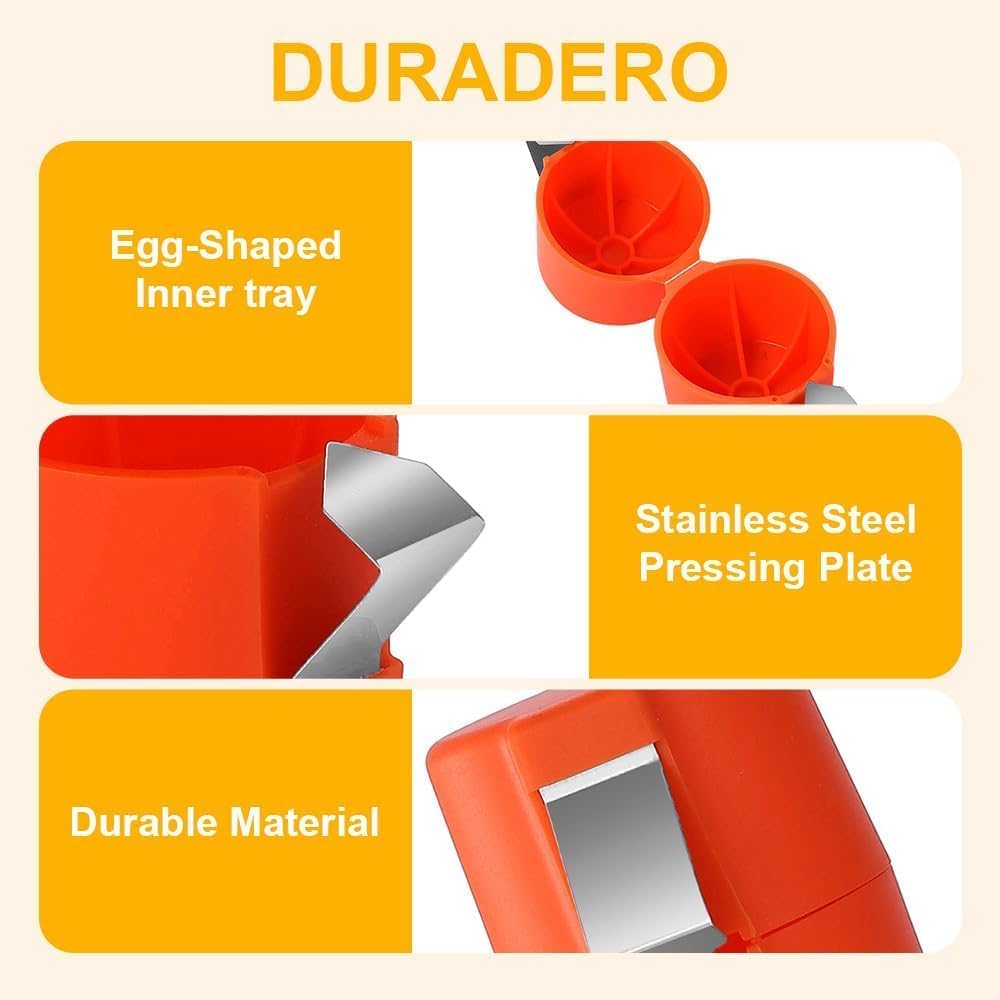 OCPBGMS handheld egg breaker compact and storage-friendly for kitchens.