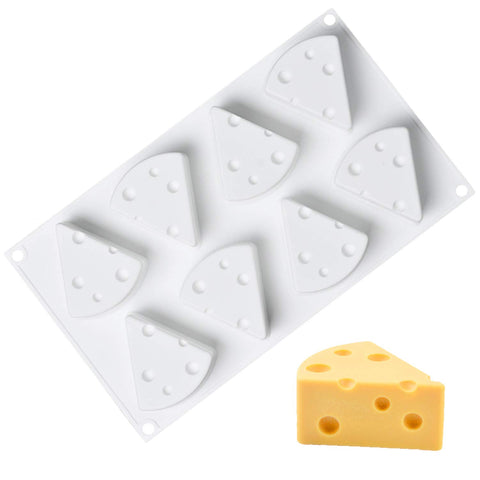 OCPO Kitchen cheese silicone mold eight cavities top view for perfectly formed cheese desserts