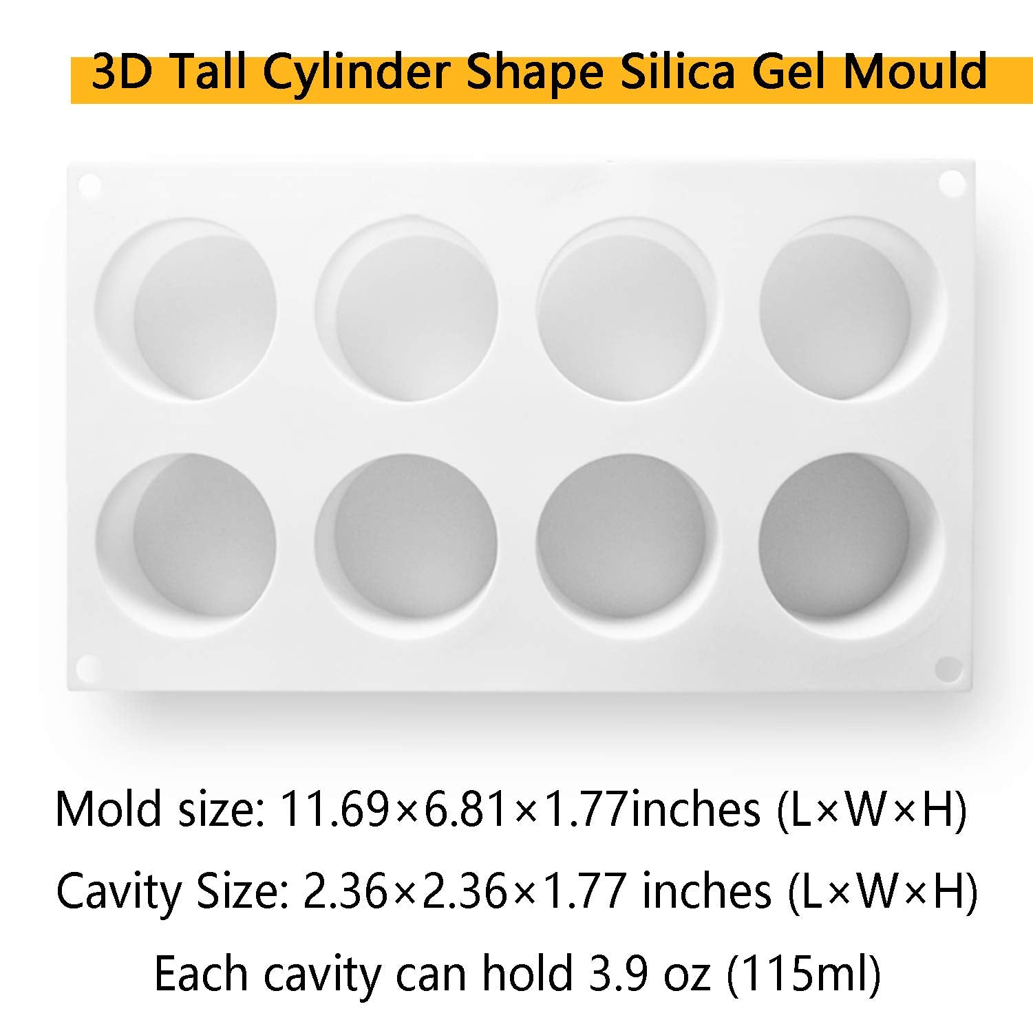 OCPO Kitchen silicone mousse cake mold for easy release and clean lines.