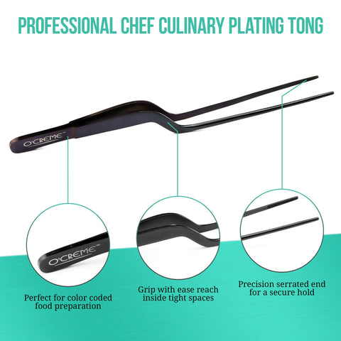 Offset design provides 0.5 inch clearance for placing items on a cake.