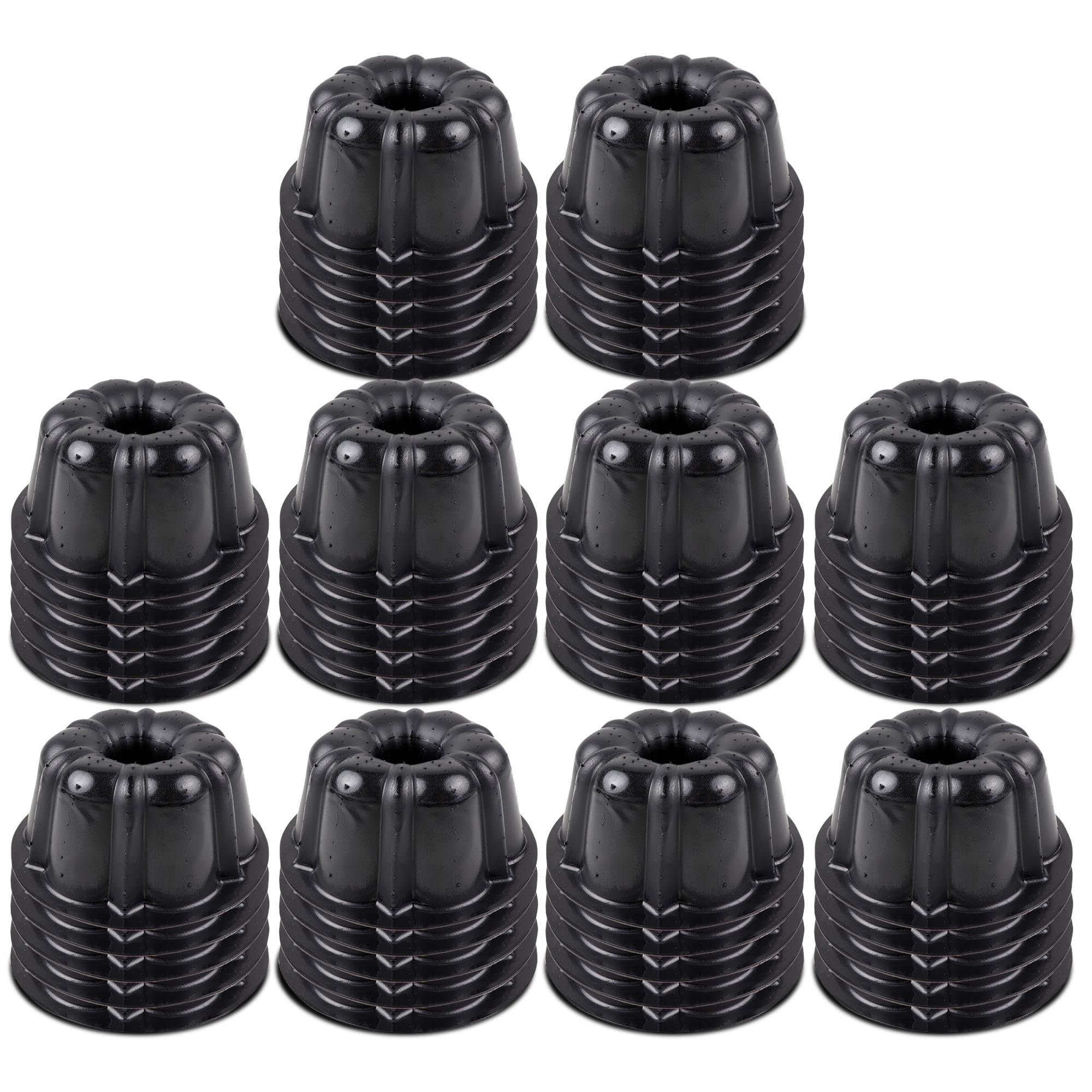 O'Creme bakeable mini flan molds shown for oven-ready desserts.