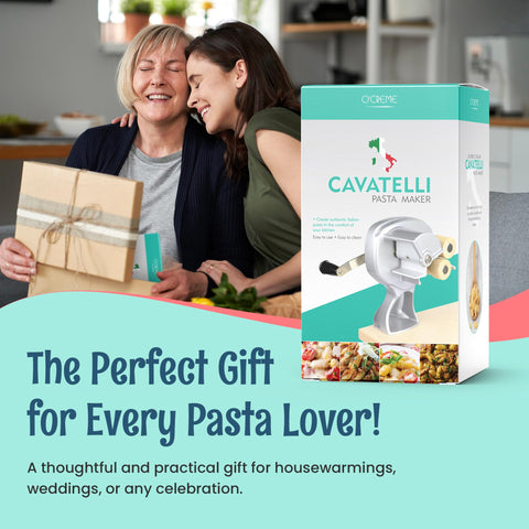 O'Creme gift-ready pasta maker inspires cooking with authentic Italian pasta making