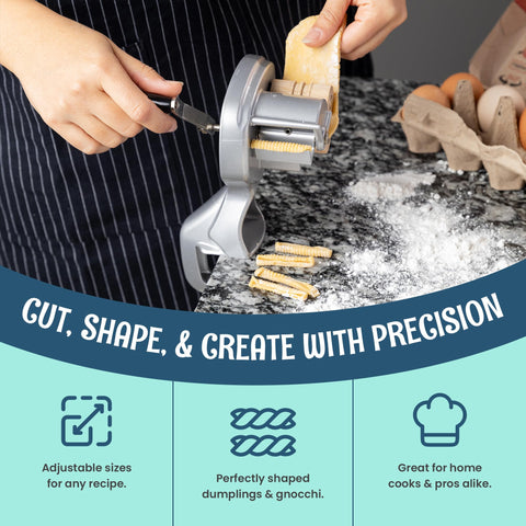 O'Creme gnocchi attachment enables easy dumpling shaping and portion control