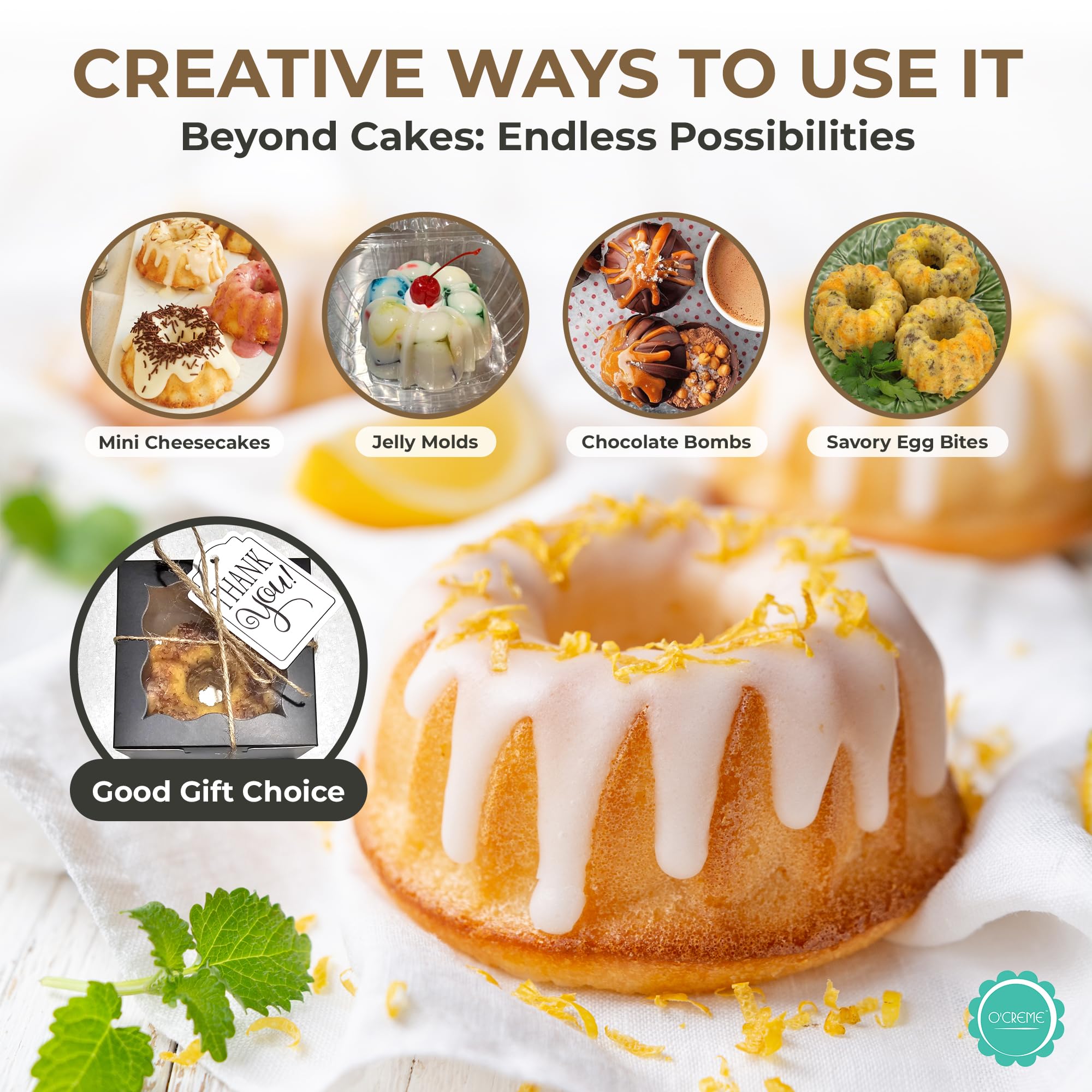 O'Creme washable reusable bakeware for everyday use