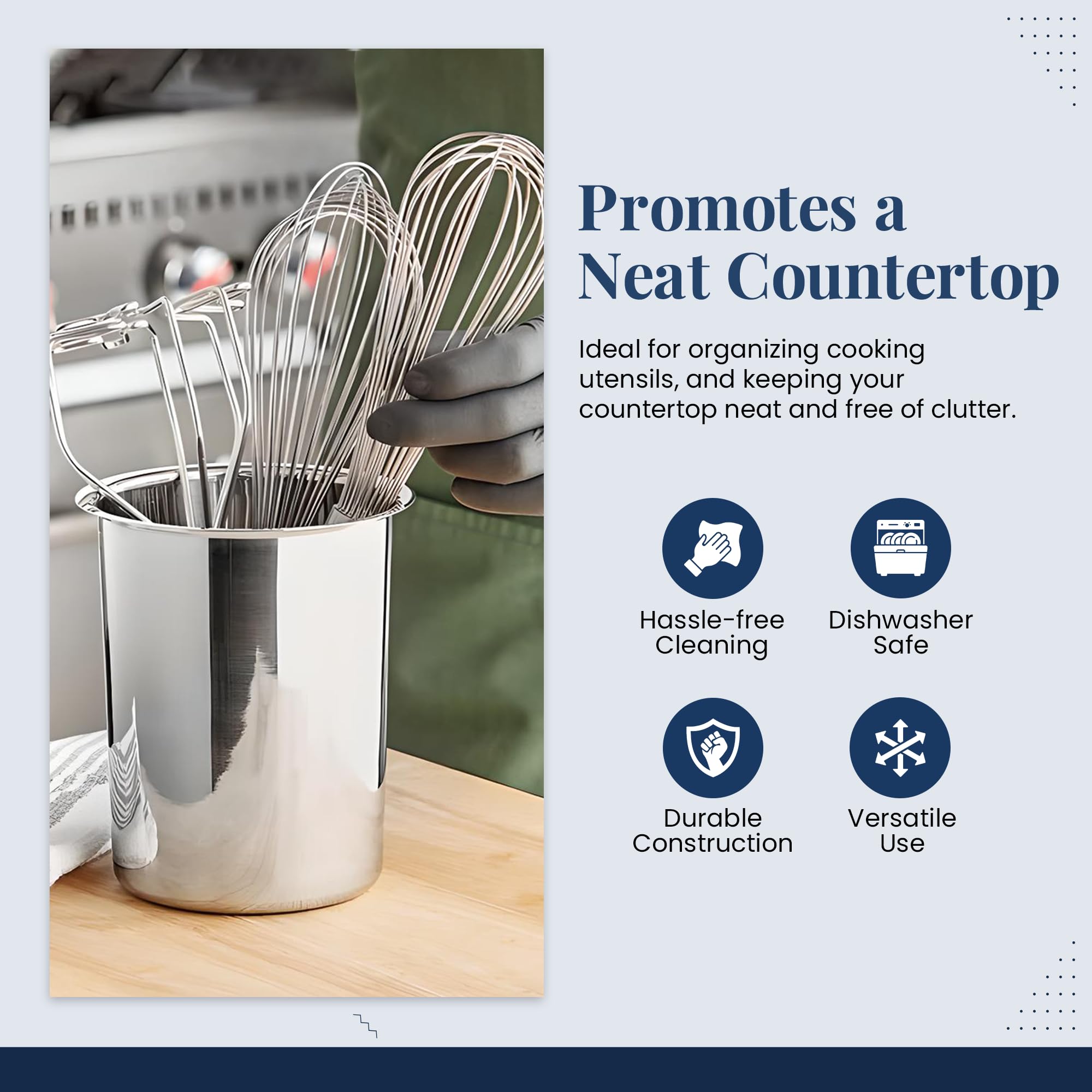 OCS Parts three-piece set for versatile countertop storage.