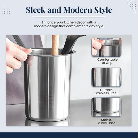 OCS Parts dishwasher-safe utensil holder simplifies cleanup after cooking.