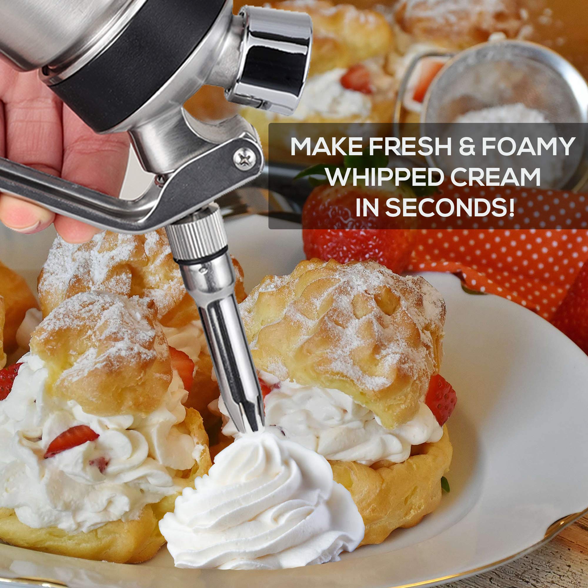 OCTANDRA decorating tips set for elegant dessert swirls and finishes