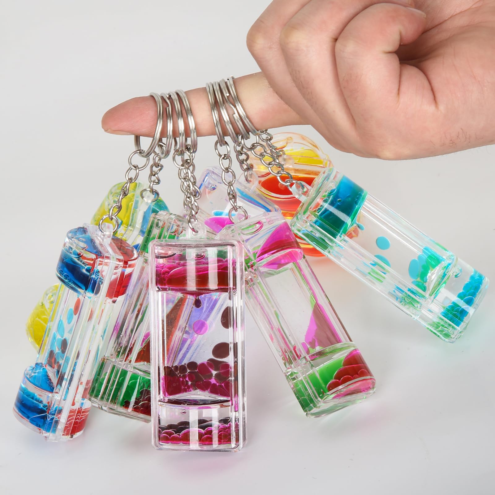 OCTTN gift-ready liquid motion keychain with vivid visuals