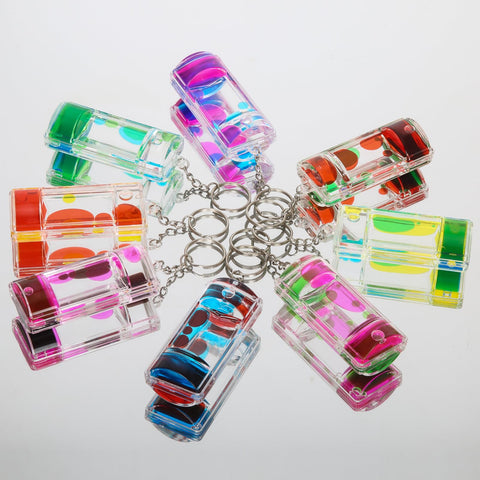 OCTTN stress-relief on-the-go liquid timer keychain for quick breaks