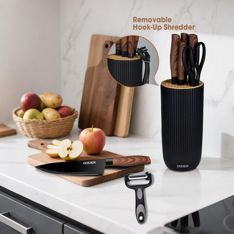 ODDIER 8-inch chef knife enables precise slicing for steady prep.