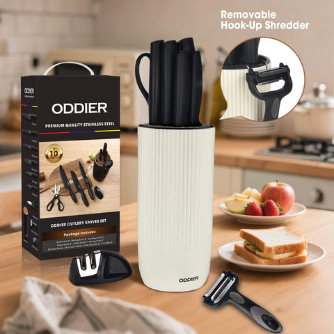 ODDIER 8-inch slicing knife for clean, even slices through meat or vegetables
