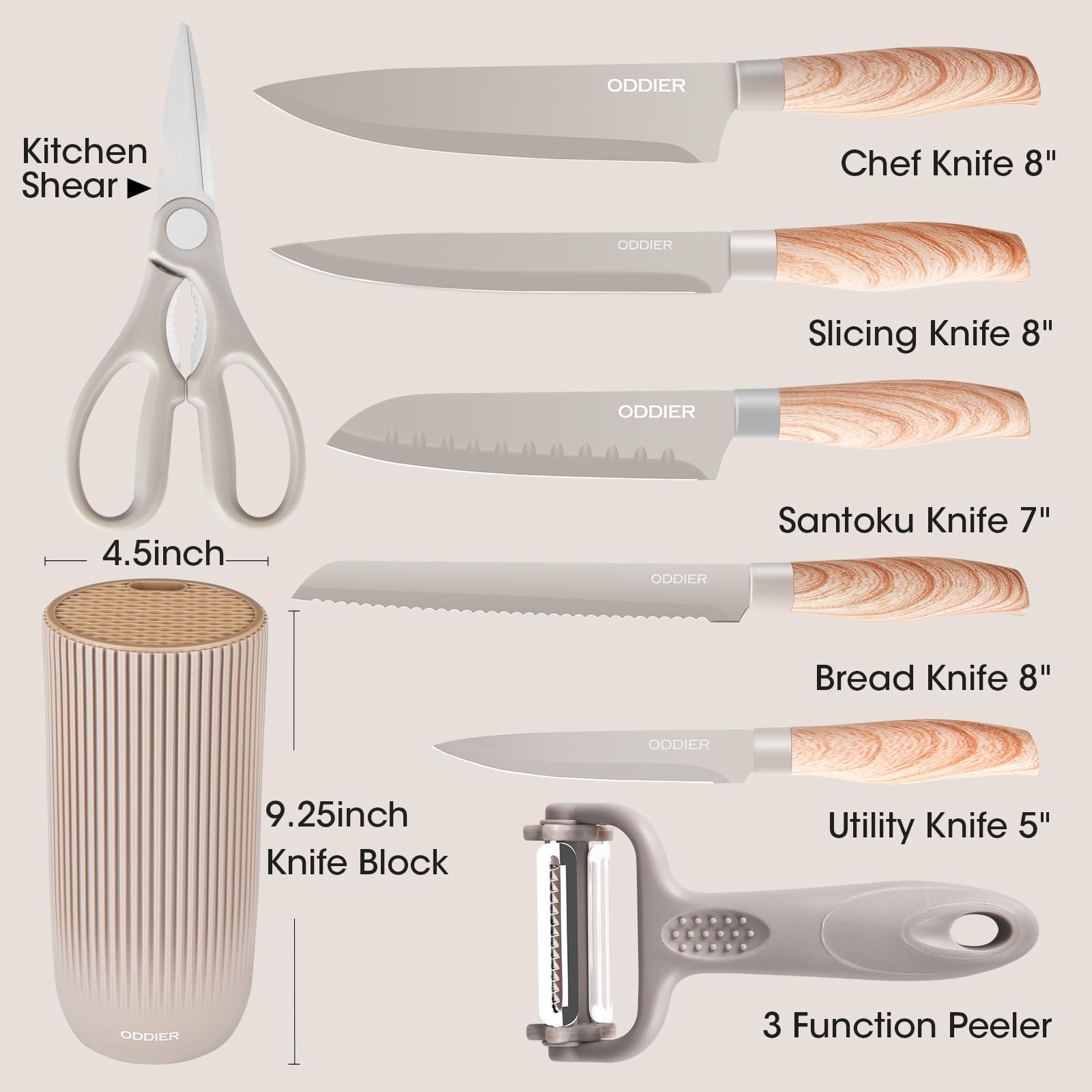 ODDIER 5-inch utility knife for small tasks