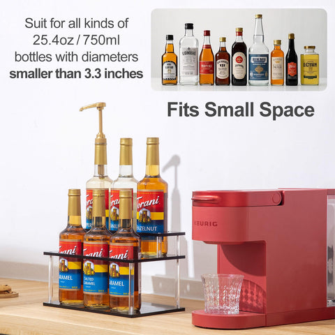 ODPEOZT easy-clean syrup rack makes wiping down simple after use