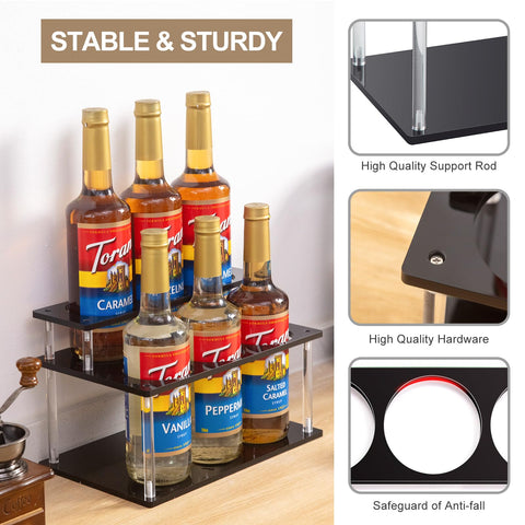 ODPEOZT kitchen-condiment-organization-stand neatly sorts oils, vinegars, and spices