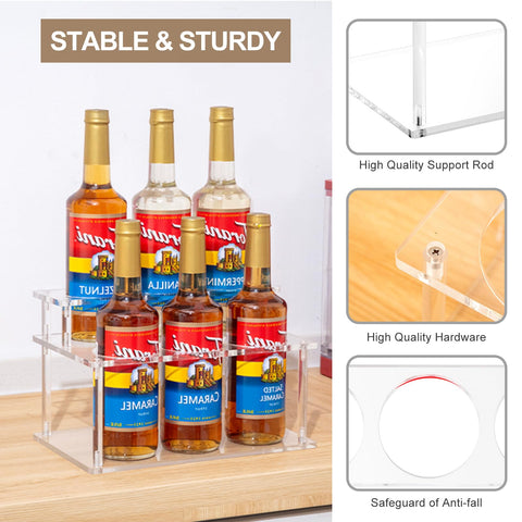 ODPEOZT durable acrylic construction that showcases labels clearly