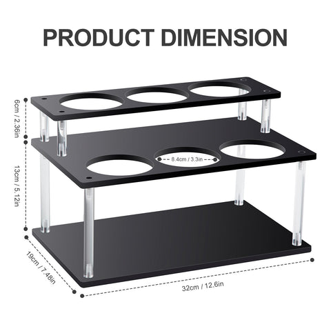 ODPEOZT syrup bottle holder stand neatly displays flavors for quick selection