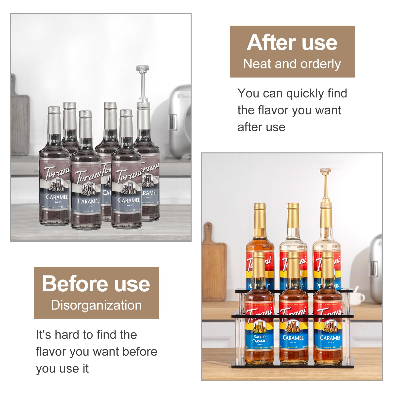 ODPEOZT wine-bottle-display-stand holds small-diameter bottles securely and stylishly