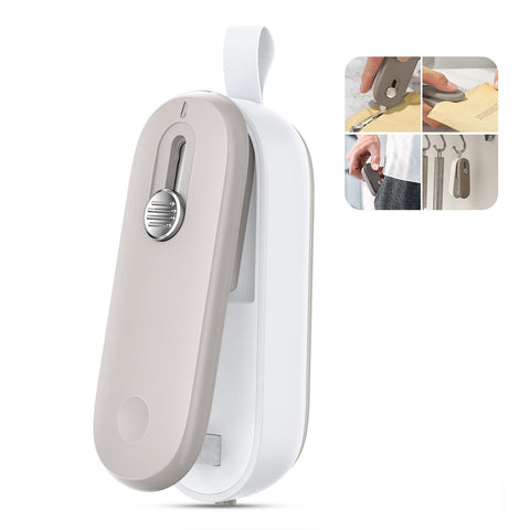 ODSD 2in1 mini bag sealer seals bags quickly to keep snacks fresh.