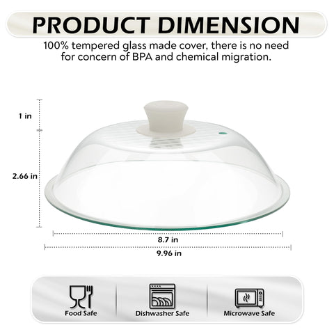 OEC heat-resistant tempered glass lid demonstrates durability during steaming