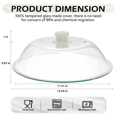 OEC heat-resistant tempered glass lid withstands thermal shocks for durable performance.