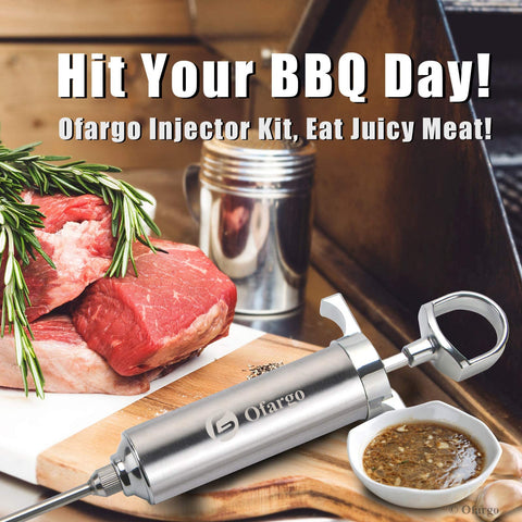 Ofargo injection barrel brush makes cleanup quick after grilling.