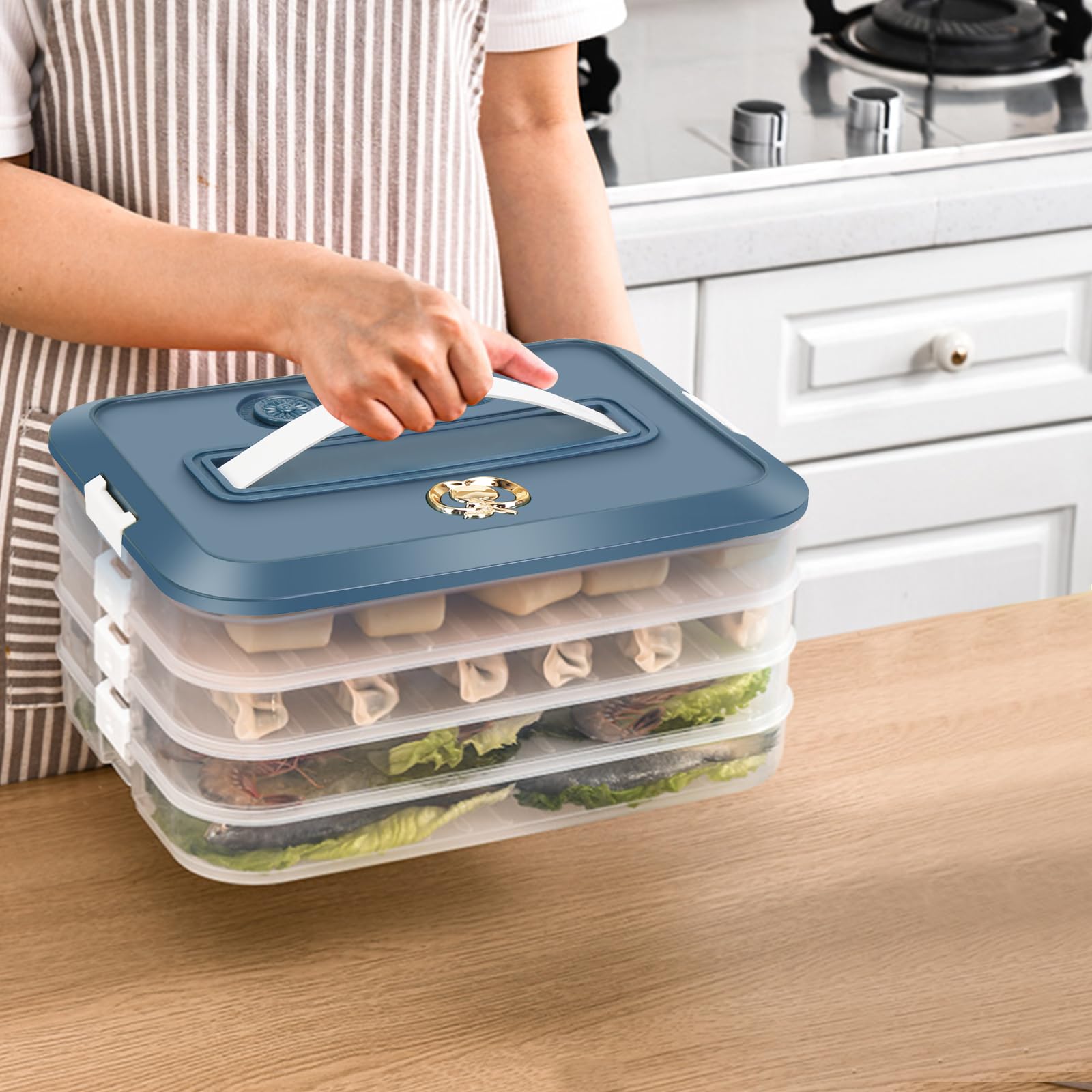 OFFKITSLY airtight lid seals in freshness and reduces odors.
