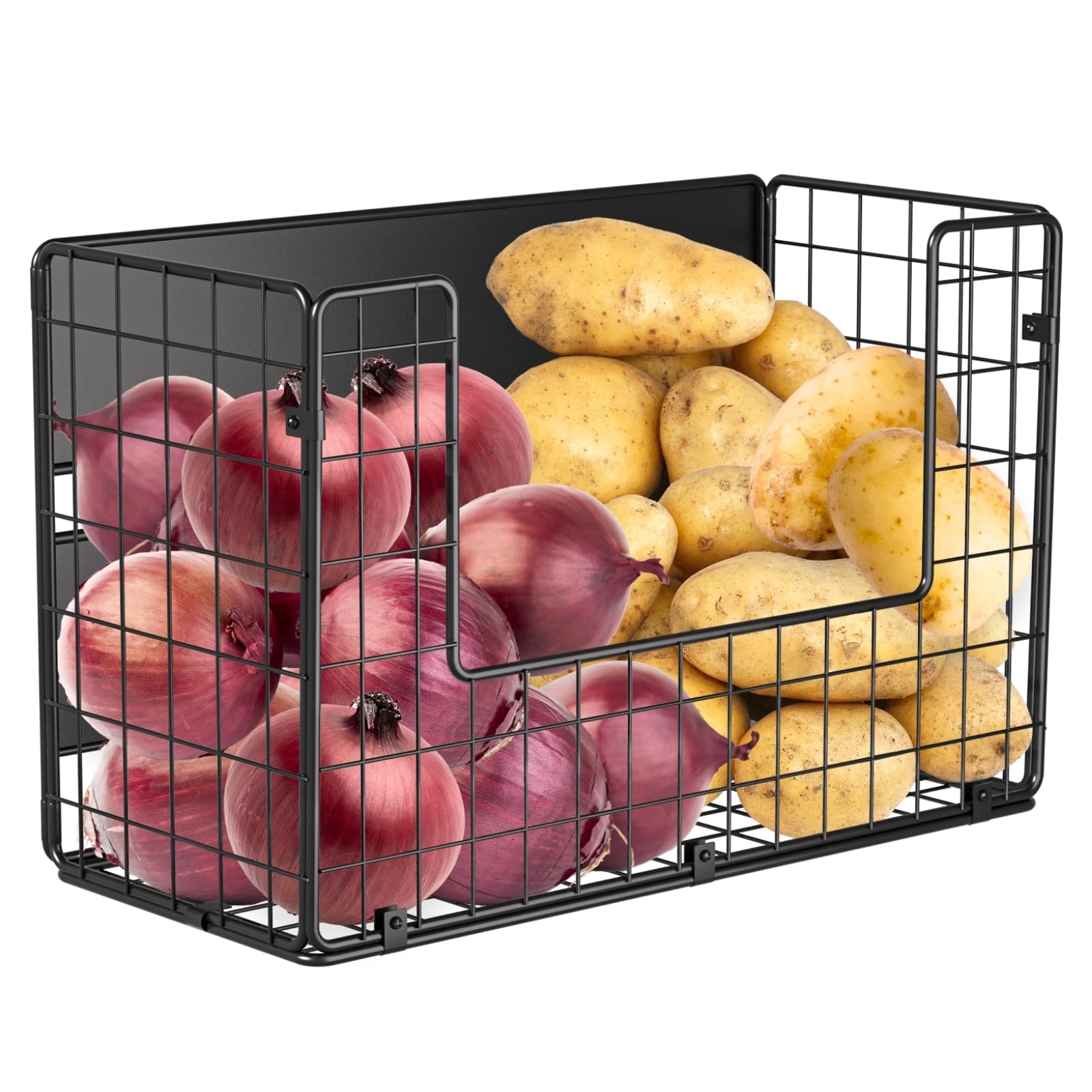 Ofiray Home magnetic shelf on fridge side for organized produce storage