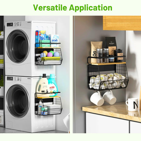 Ofiray-home magnetic shelf in office break room for coffee pods and snacks