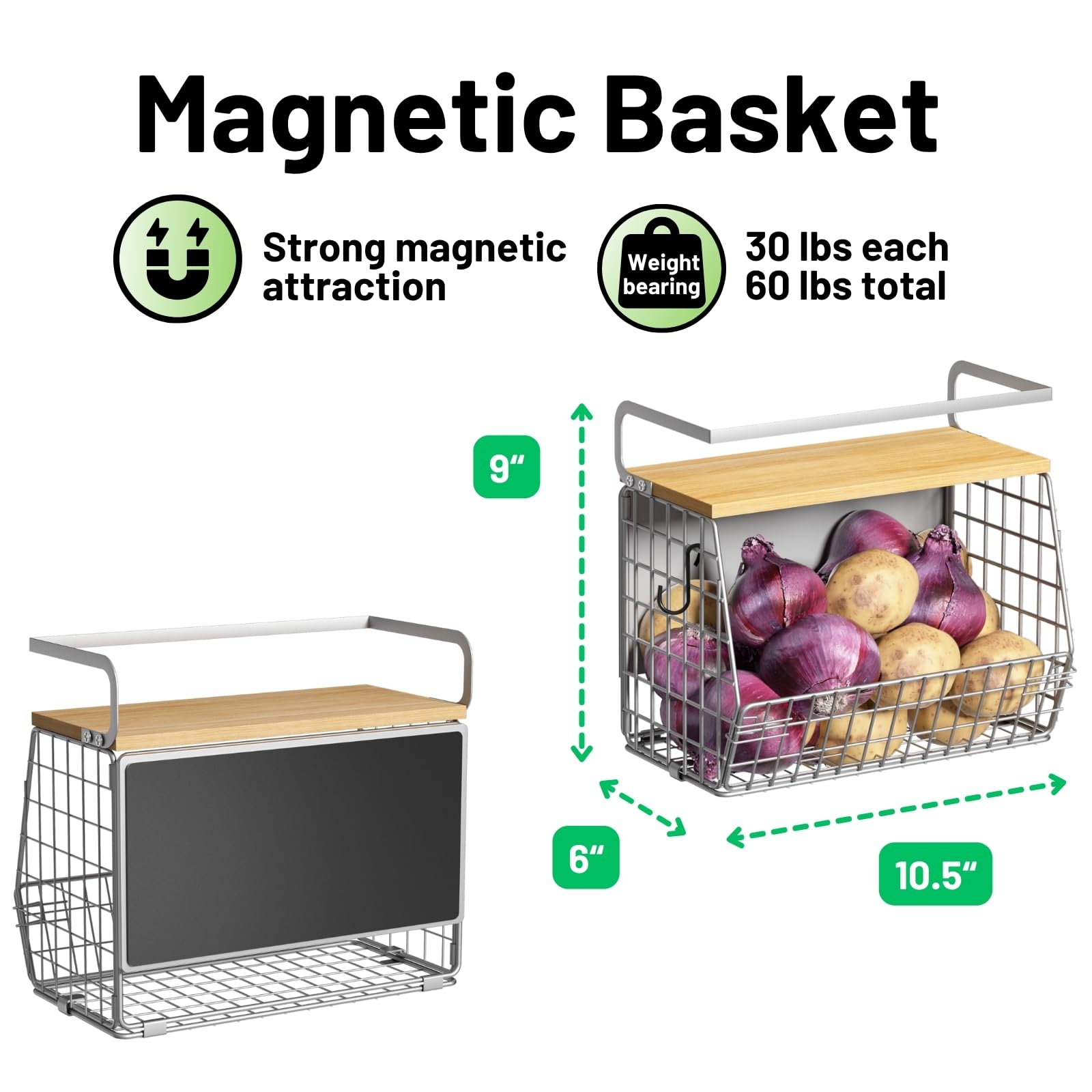 Ofiray-home magnetic shelf for kitchen counter keeping items tidy