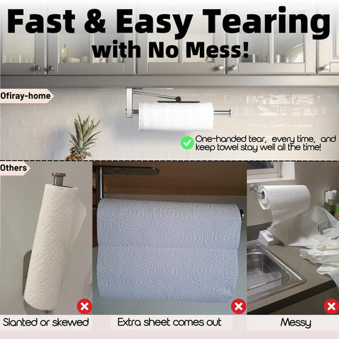 Ofiray-home secure clip keeps towels neat and unrolled during use