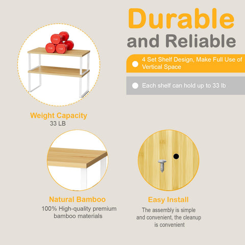 OGEMXU sturdy metal-framed shelf resists rust for durable kitchen use