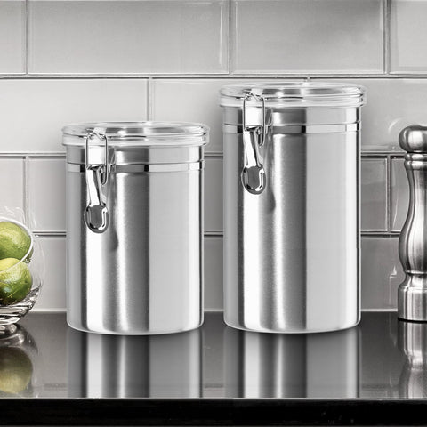 Oggi 62oz see-through lid container to quickly identify contents.