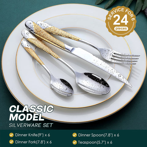 OGORI 18/10 stainless steel flatware highlighting durability and shine