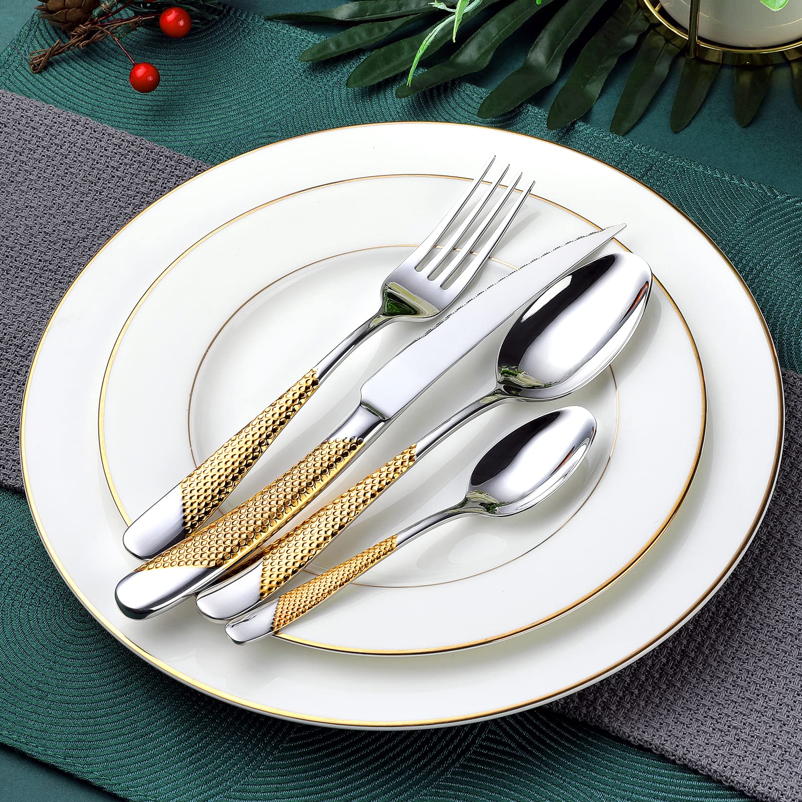 OGORI corrosion-resistant flatware maintains bright, rust-free look